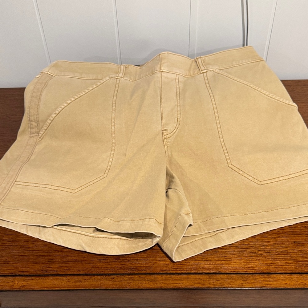 SPANX Women's Tan Jean Shorts